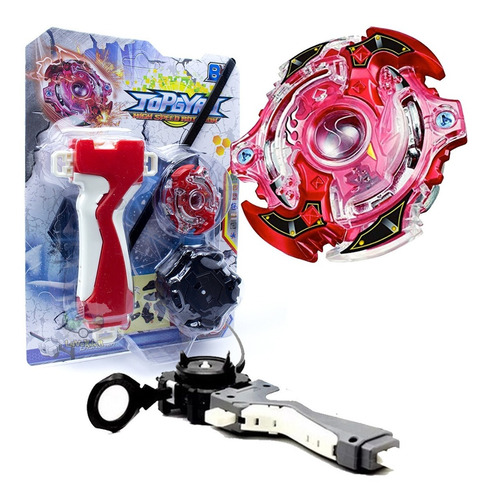 Kit Beyblade Burst Grip+lançador Varios Modelos Disponiveis